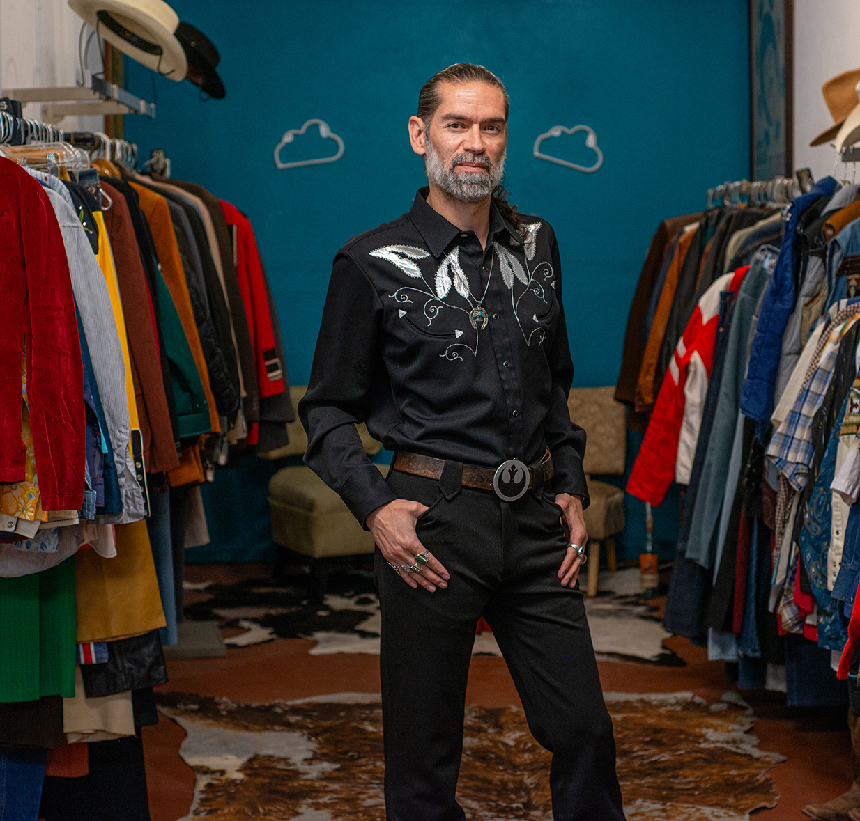 Diego Romero in Rayo Del Alma Gallery